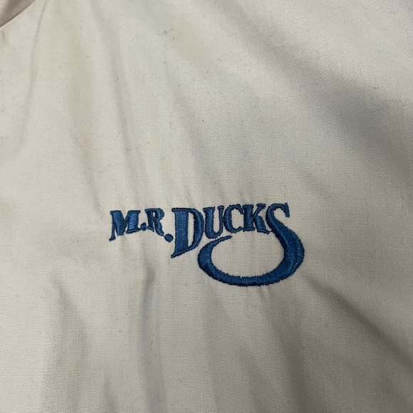 Aberdeen Collection Mr. Ducks Windbreaker Jacket XXL Beige Zip-Up Lightweight - Picture 3 of 11